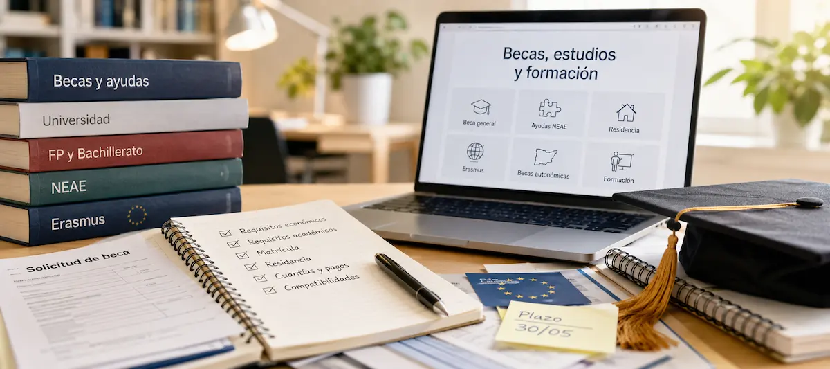 Becas, estudios y formación