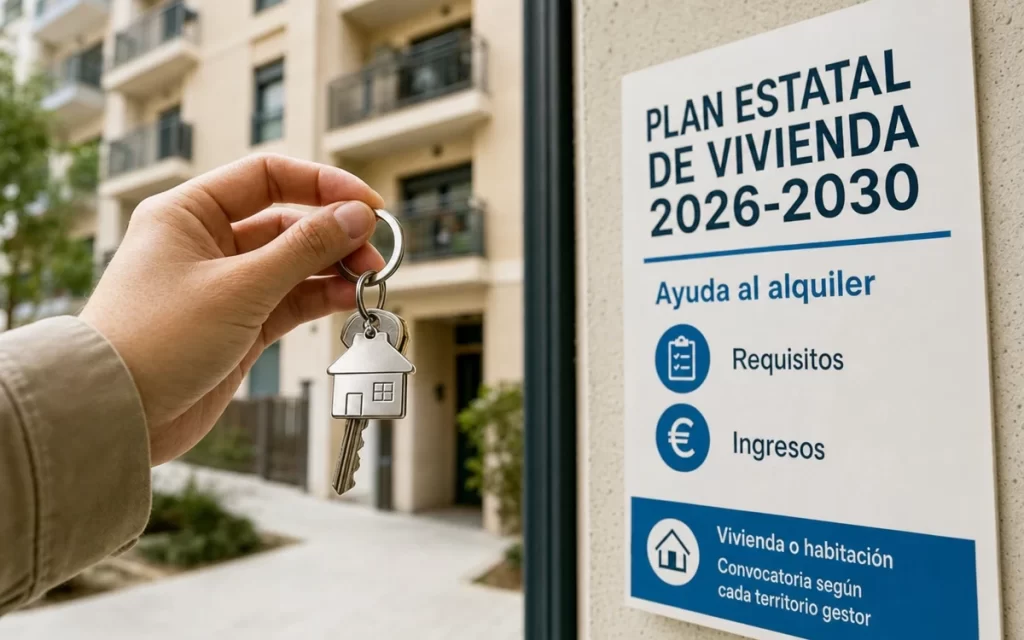 Ayuda al alquiler del Plan Estatal de Vivienda 2026-2030: requisitos e ingresos