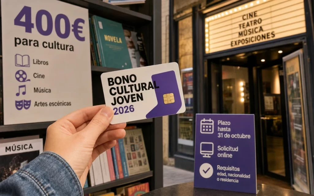 Bono Cultural Joven 2026: requisitos para recibir los 400 euros