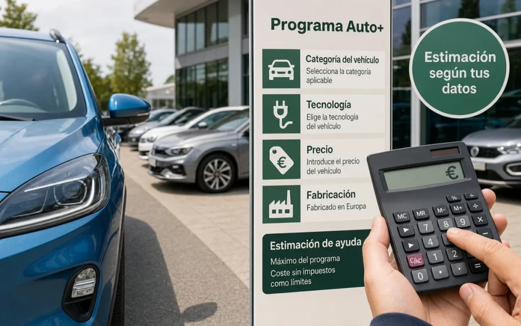 Cómo calcular la ayuda del Programa Auto+ según vehículo, precio y fabricación