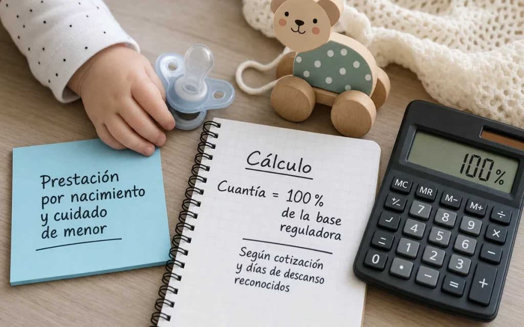 Cómo calcular la prestación por nacimiento y cuidado de menor