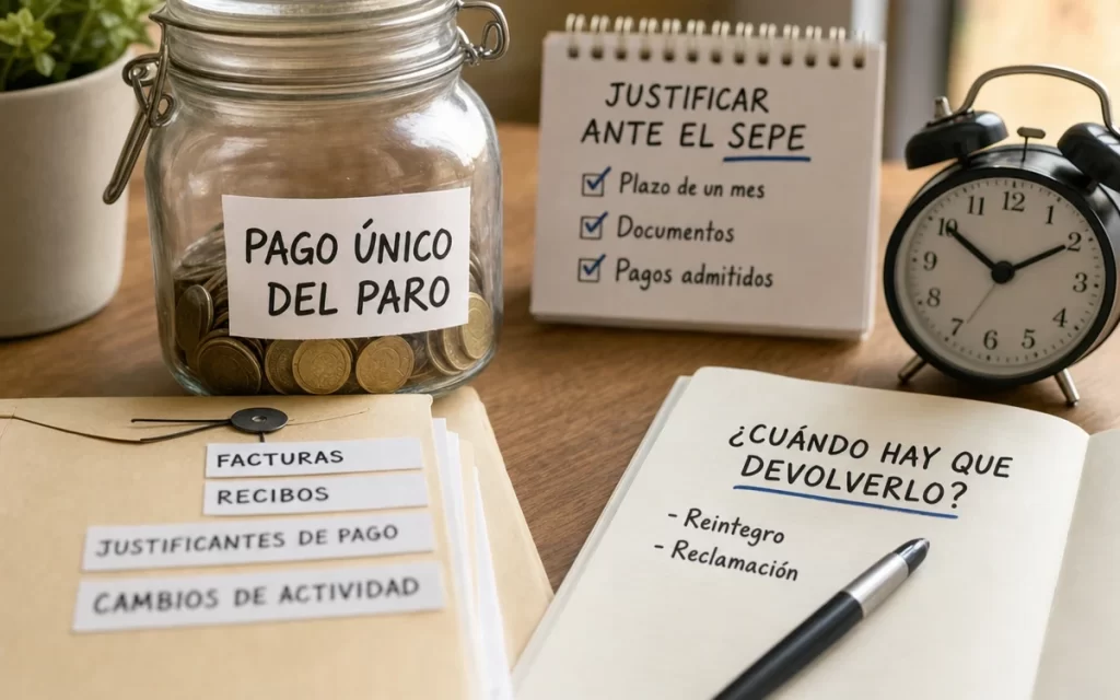 Cómo justificar el pago único del paro y cuándo hay que devolverlo