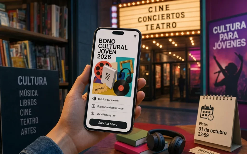 Cómo solicitar el Bono Cultural Joven 2026 y hasta cuándo hay plazo