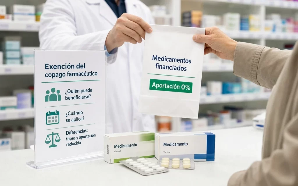 Exención del copago farmacéutico: quién puede obtener medicamentos sin aportación