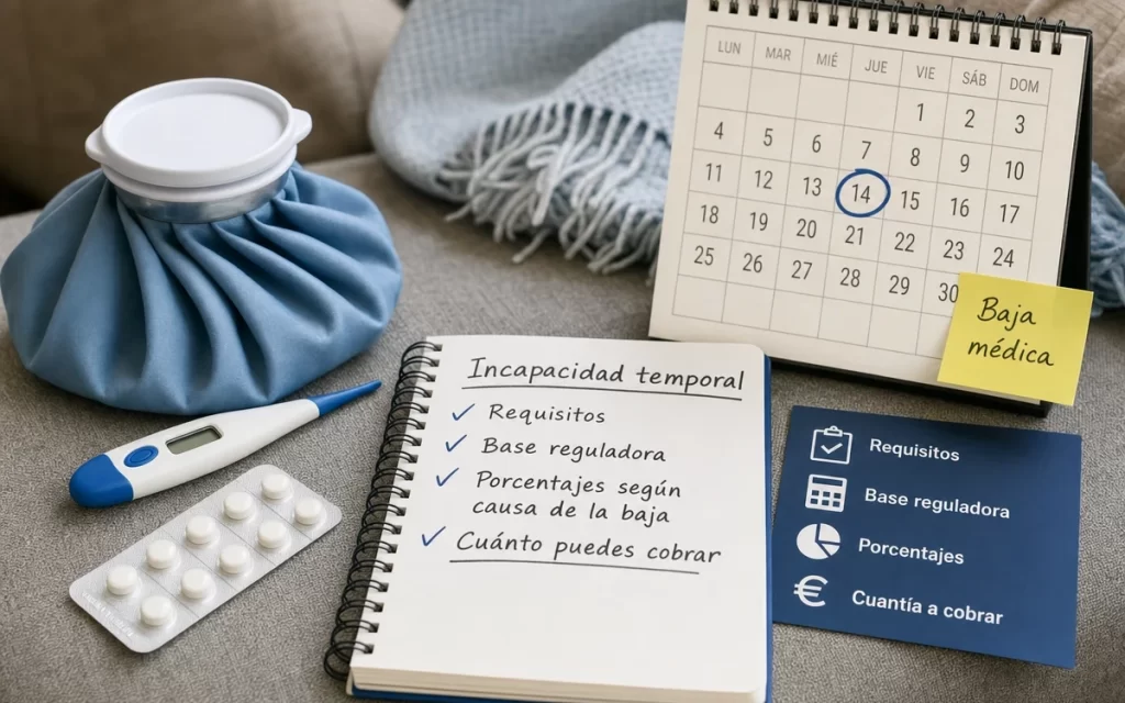 Incapacidad temporal: requisitos y cuánto puedes cobrar durante una baja