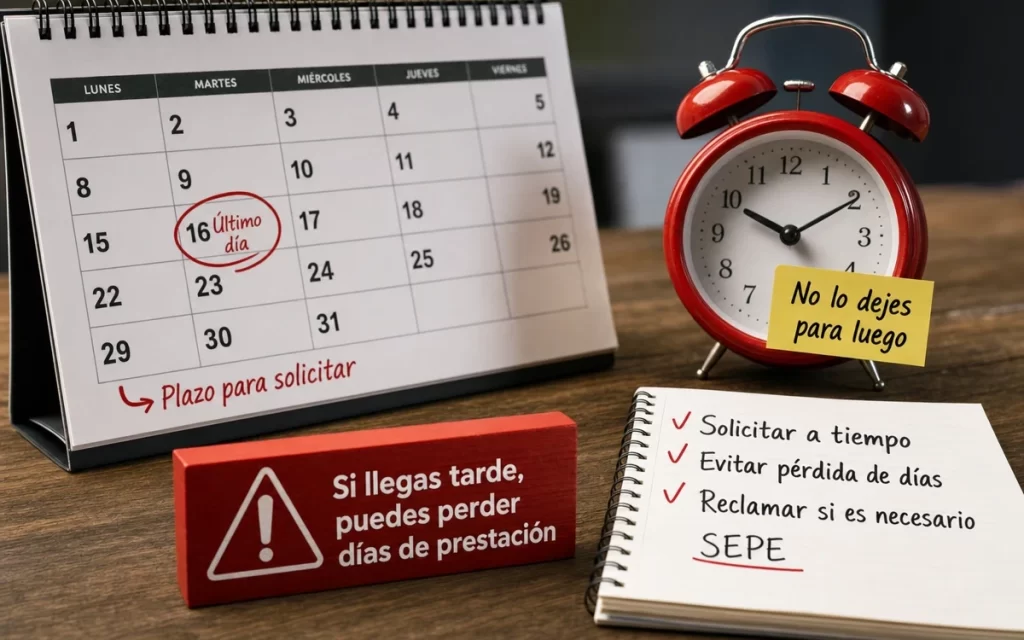 Plazo para pedir el paro y qué ocurre si se solicita tarde