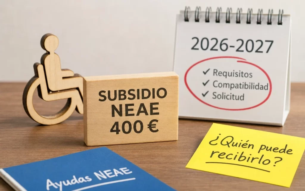 Subsidio general de 400 € en las ayudas NEAE: quién puede recibirlo